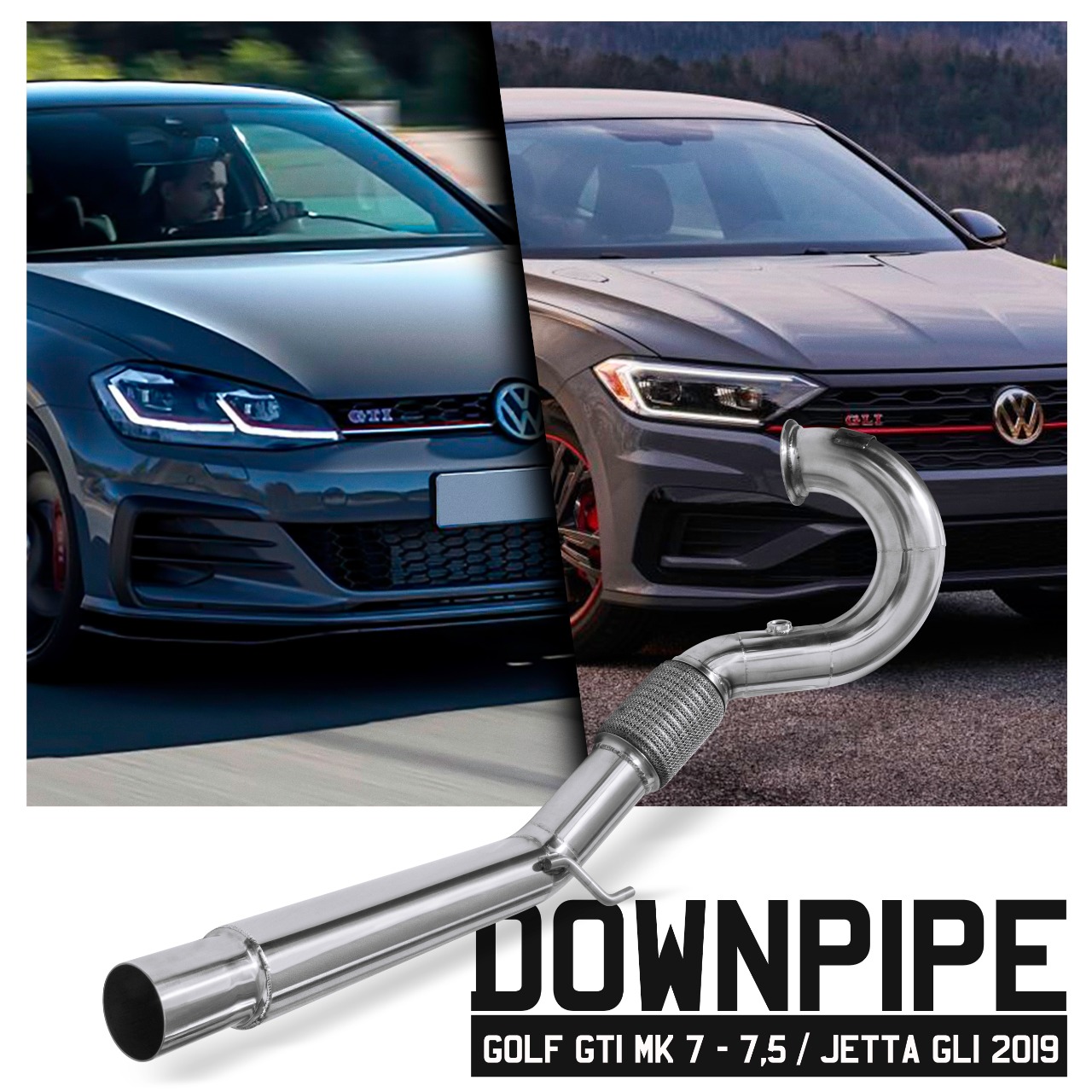 Downpipe Inox 304 Barenwald VW Golf GTi MK7/MK7,5 Jetta, 50% OFF